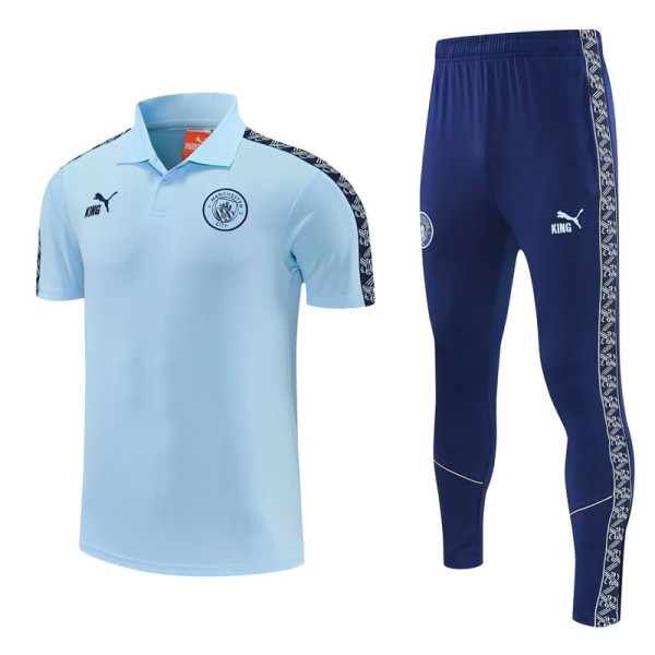 2026-27 Man City Light blue Short shirts and Long trousers Suit