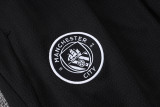 2025-26 Man City Black Kids Half Pull Tracksuit #E25231(童装)(半拉链)
