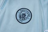 2025-26 Man City Light blue Kids Half Pull Tracksuit #E25229(童装)(半拉链)