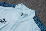 2025-26 Man City Light blue Kids Half Pull Tracksuit #E25229(童装)(半拉链)