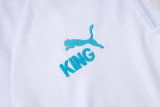 2025-26 Marseille White Kids Half Pull Tracksuit #E25225(童装)(半拉链)