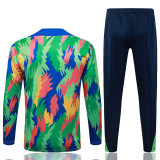 2025-26 Brazil Green Half Pull Tracksuit #B25155(半拉链)