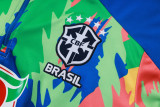 2025-26 Brazil Green Half Pull Tracksuit #B25155(半拉链)