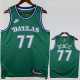 2025-26 Dallas Mavericks DONCIC #77 Green Retro Top Quality Hot Pressing NBA Jersey