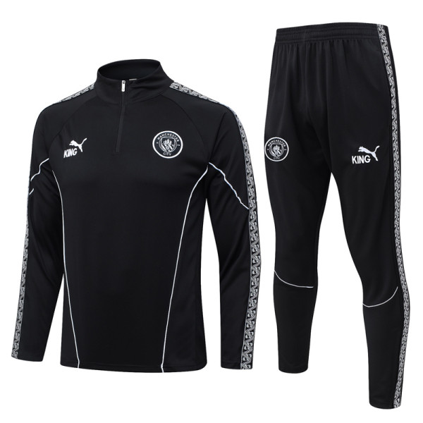 2025-26 Man City Black Half Pull Tracksuit #B25154(半拉链)