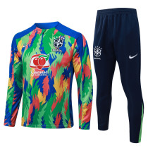 2025-26 Brazil Green Half Pull Tracksuit #B25155(半拉链)