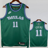 2025-26 Dallas Mavericks IRVING #11 Green Retro Top Quality Hot Pressing NBA Jersey