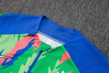 2025-26 Brazil Green Half Pull Tracksuit #B25155(半拉链)