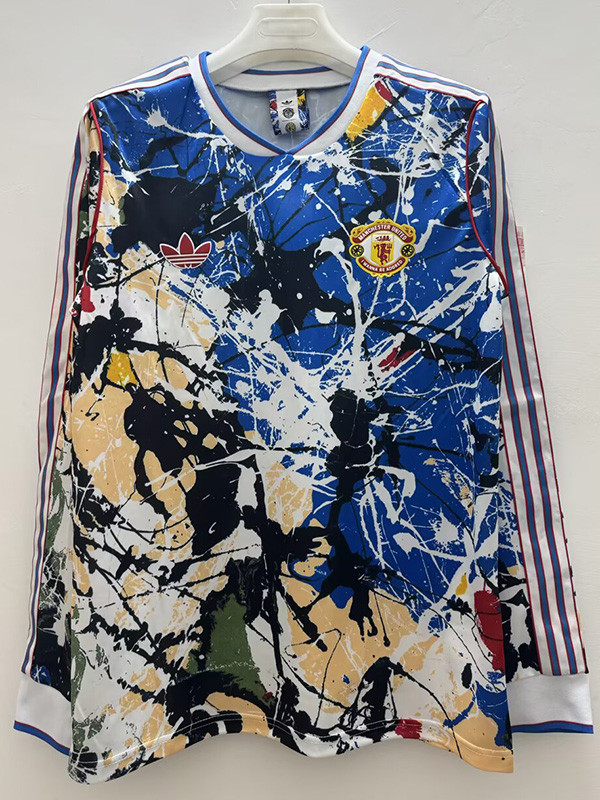 2026-27 Man Utd Blue Joint Edition Long Sleeve Training shirts (长袖)
