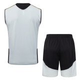 2026-27 Flamengo White black Tank top and shorts suit #D26010