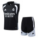 2026-27 RMA Black Tank top and shorts suit #D26013