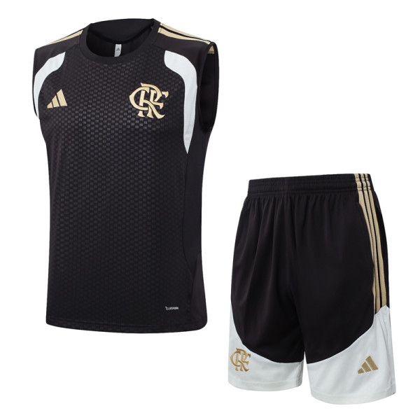 2026-27 Flamengo Brown Tank top and shorts suit #D26011