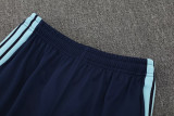 2026-27 Argentina Royal blue Half Pull Tracksuit (半拉链)