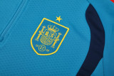 2026-27 Spain Lake blue Half Pull Tracksuit (半拉链)