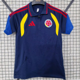 2026-27 Colombia Royal blue Polo Short Sleeve (半拉链)