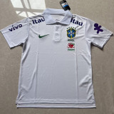 2025-26 Brazil White Polo Short Sleeve