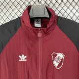 2026-27 River Plate Jujube Red Windbreaker