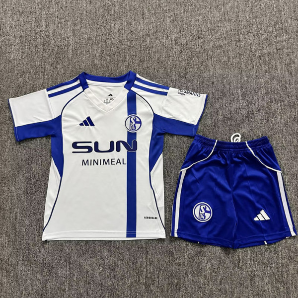 2025-26 Schalke 04 Away Kids Soccer Jersey