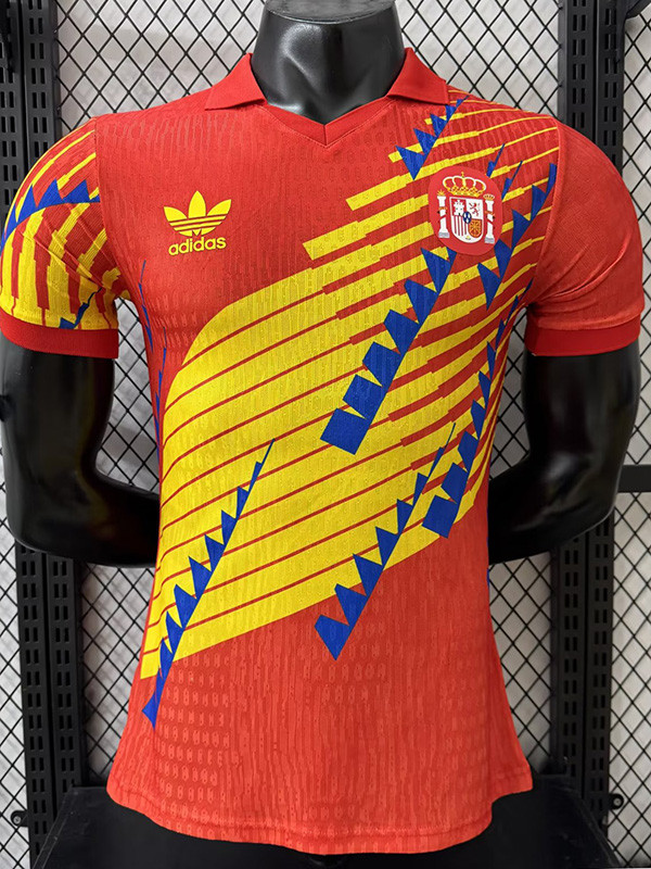 2026-27 Spain Red Blue Special Edition Player Version Soccer Jersey