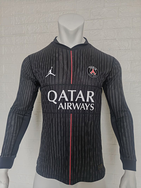 2025-26 PSG Jordan Fourth Long Sleeve Player Version Soccer Jersey (长袖球员)