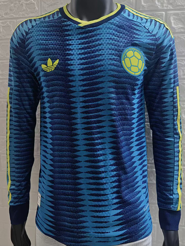 2026-27 Colombia Away Long Sleeve Player Version Soccer Jersey (长袖球员)