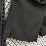 D334 AD Black Casual Short Pants