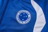 2026-27 Cruzeiro Fancy blue Jacket Tracksuit # A26013