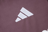 2025-26 RMA Gray Purple Kids Half Pull Tracksuit #E25236(童装)(半拉链)