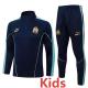 2025-26 Marseille Royal blue Kids Half Pull Tracksuit #E25237(童装)(半拉链)
