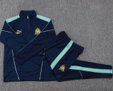 2025-26 Marseille Royal blue Kids Half Pull Tracksuit #E25237(童装)(半拉链)
