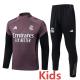 2025-26 RMA Gray Purple Kids Half Pull Tracksuit #E25236(童装)(半拉链)
