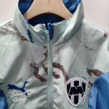 2025-26 Monterrey White & Blue Double Sided Windbreaker (双面风衣)