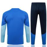 2026-27 Cruzeiro Fancy blue Half Pull Tracksuit #B26011(半拉链)