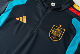 2026-27 Spain Royal blue Half Pull Tracksuit #01(半拉链)