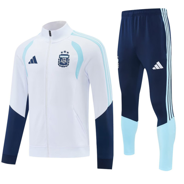 2026-27 Argentina White Jacket Tracksuit