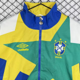 1993-1994 Brazil Blue white Retro Windbreaker