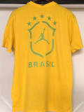 2026-27 Brazil Yellow High Quality Casual T-Shirt