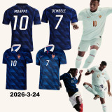2026-27 France White Red Special Edition Player Version Training shirts