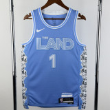2024-25 Cleveland Cavaliers HARDEN #1 Light blue City Edition Top Quality Hot Pressing NBA Jersey