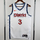 2024-25 Wizards YONG #3 White City Edition Top Quality Hot Pressing NBA Jersey
