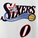 2025-26 76ERS MAXEY #0 White Top Quality Hot Pressing NBA Jersey (V领)