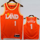 2025-26 Cleveland Cavaliers HARDEN #1 Orange City Edition Top Quality Hot Pressing NBA Jersey