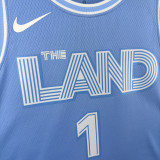 2024-25 Cleveland Cavaliers HARDEN #1 Light blue City Edition Top Quality Hot Pressing NBA Jersey