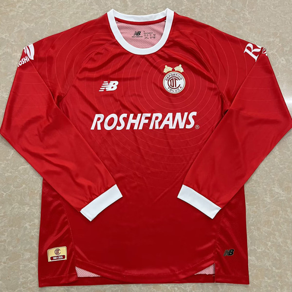2025-26 Toluca Double-Champion Long Sleeve Soccer Jersey (长袖)(双皇冠)