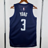 2024-25 Wizards YONG #3 Royal blue Top Quality Hot Pressing NBA Jersey (Trapeze Edition)飞人版