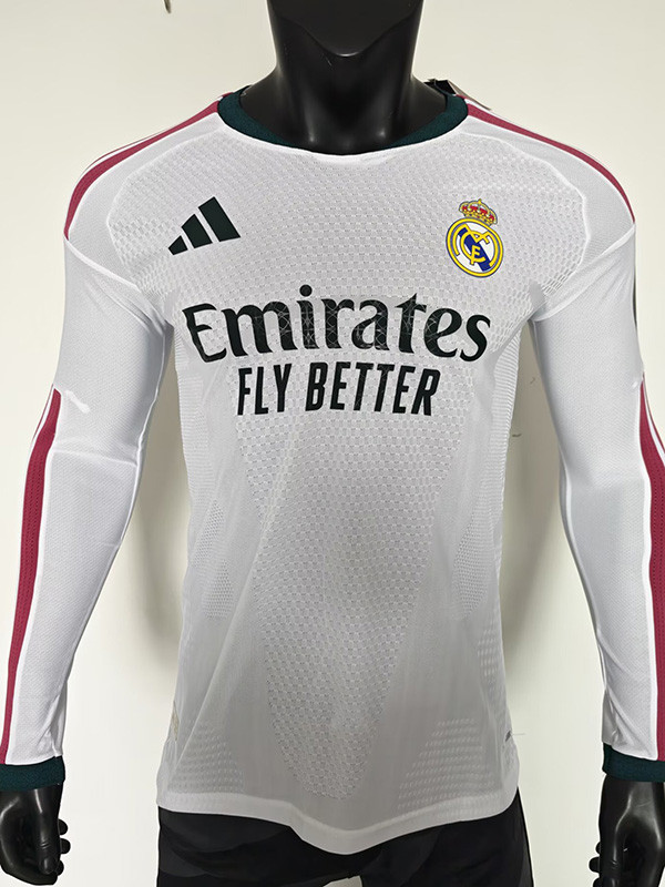 2026-27 RMA Home Long Sleeve Player Version Soccer Jersey (长袖球员)