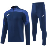 2026 JOM Royal blue Half Pull Tracksuit #815(半拉链)