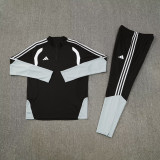 2026 AD Black Half Pull Tracksuit #814(半拉链)