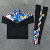 2026-27 Man Utd Black blue Jacket Tracksuit #01