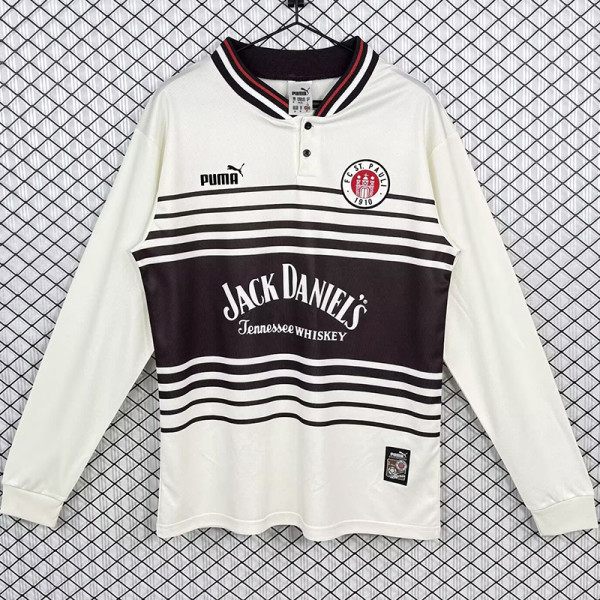 1997-1998 ST PAULI Home Long Sleeve Retro Soccer Jersey (长袖)